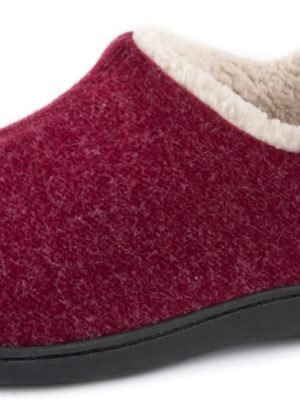 img-45db9a3b00a64d9254d9 Women's memory foam fleece slippers.