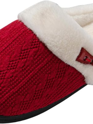 img-5475346af73978e49753 Women's soft cotton closed toe slippers 2 pairs