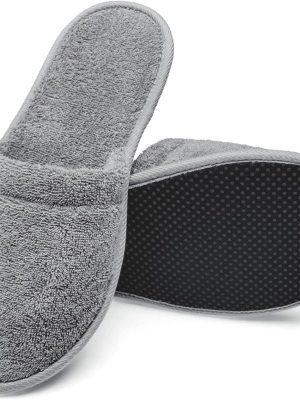 img-d8052a3f188356d5c609 12 Pack Cotton Terry Spa Slippers Non-Slip